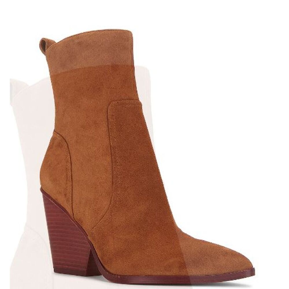 Veronica Beard Women's Logan Suede Booties Boots Hazelwood NIB 498 9.5 - Picture 6 of 16